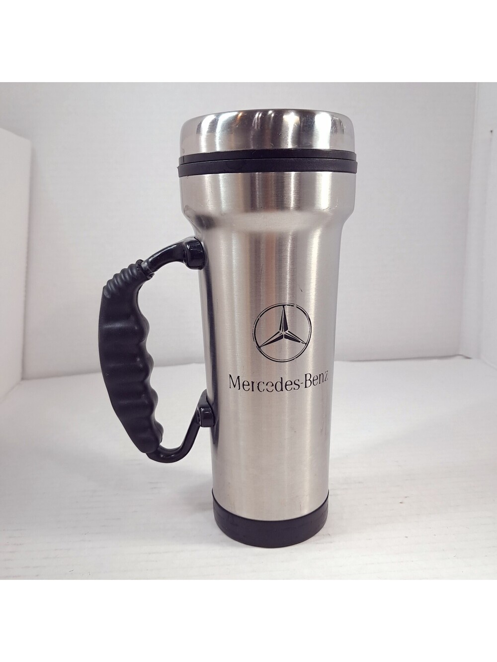 Mercedes Benz Coffee Travel Metal Mug cup stainless steel metal silver car logo